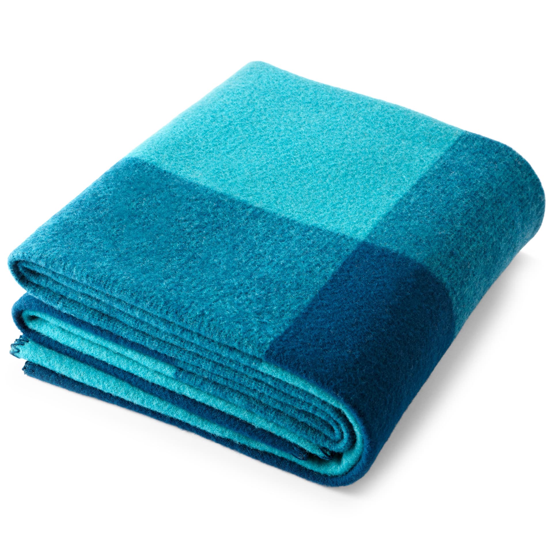 alexander girard throw blanket / teal/aqua