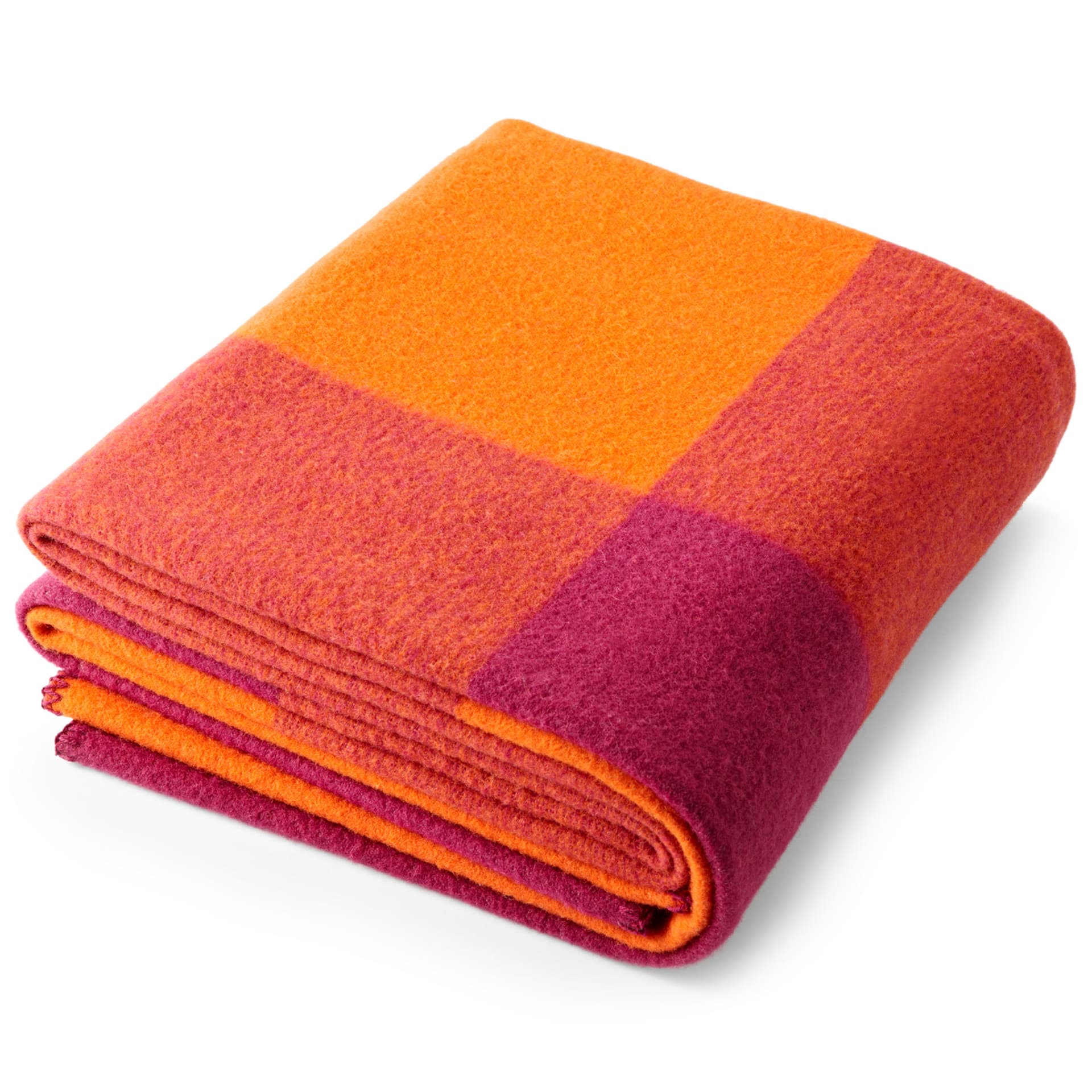 alexander girard throw blanket / orange/fuschia
