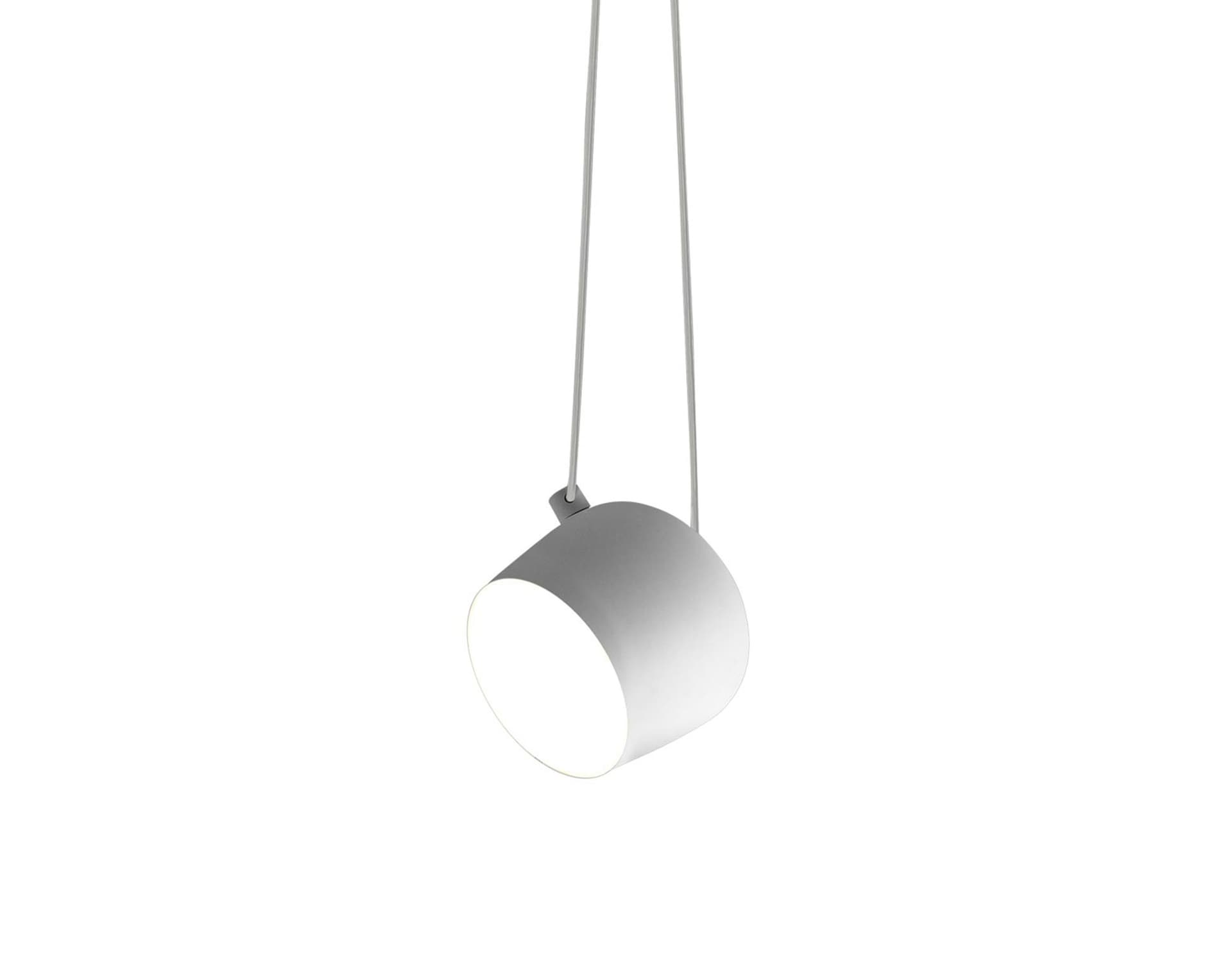 aim pendant lamp / small / white / add white multi-pendant canopy