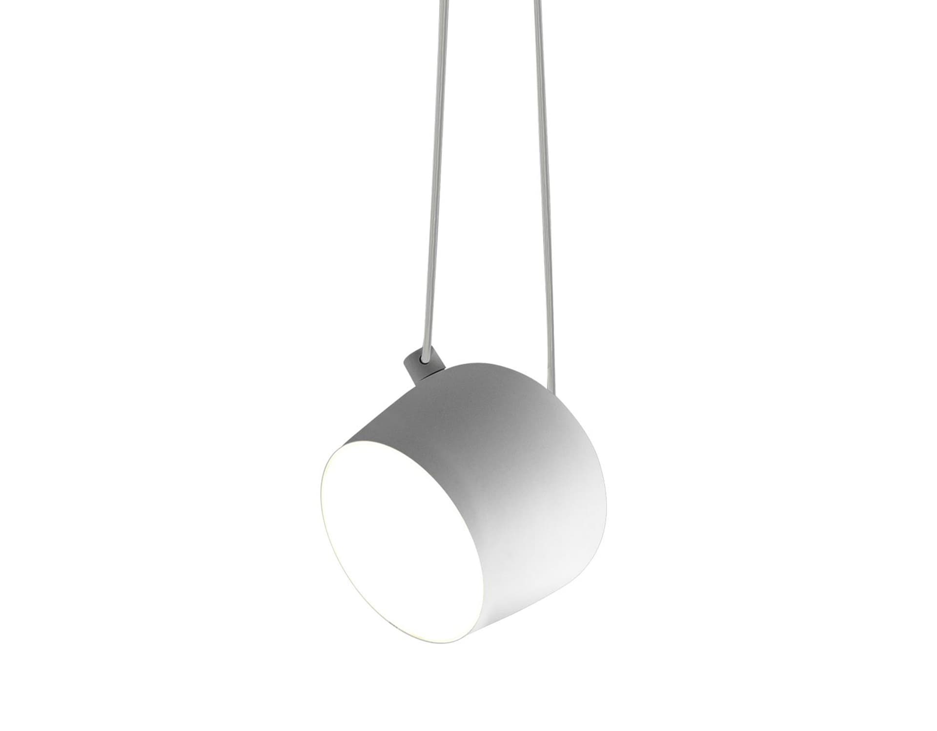 aim pendant lamp / large / white / add multi-pendant white canopy