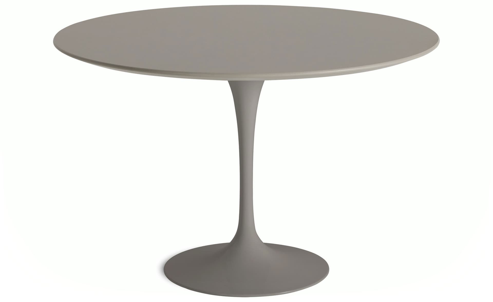 saarinen dining table - 54" round / satin - grey / laminate - modern clay