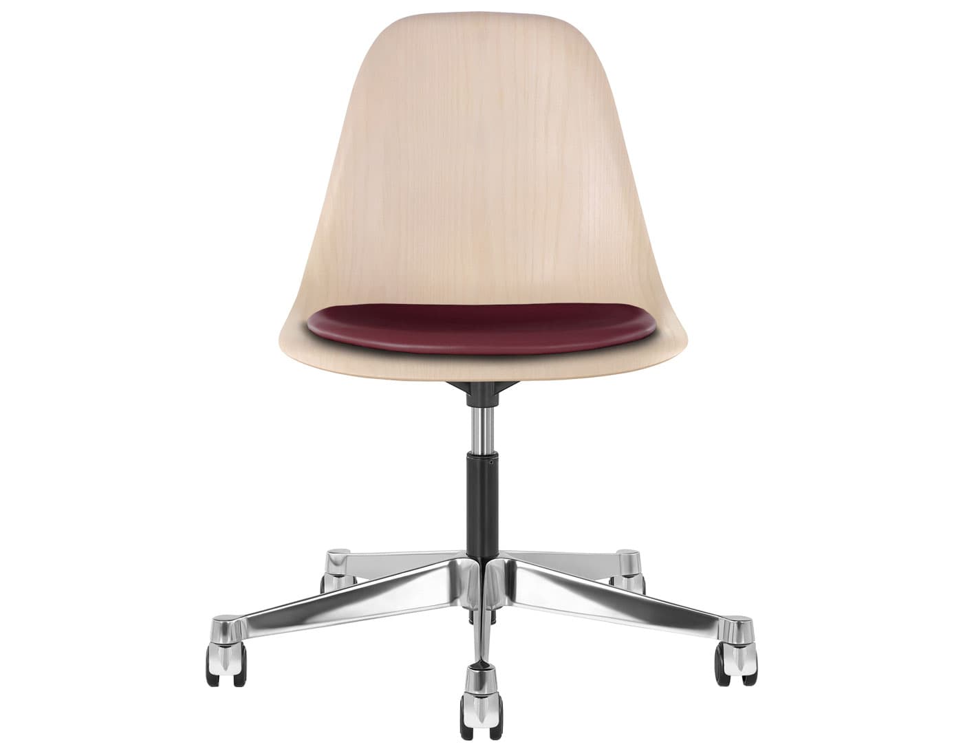 chrome - 2" soft double wheel casters - hard floor/carpet (MD) / white ash (A2) / prone - mantra (1NX19)