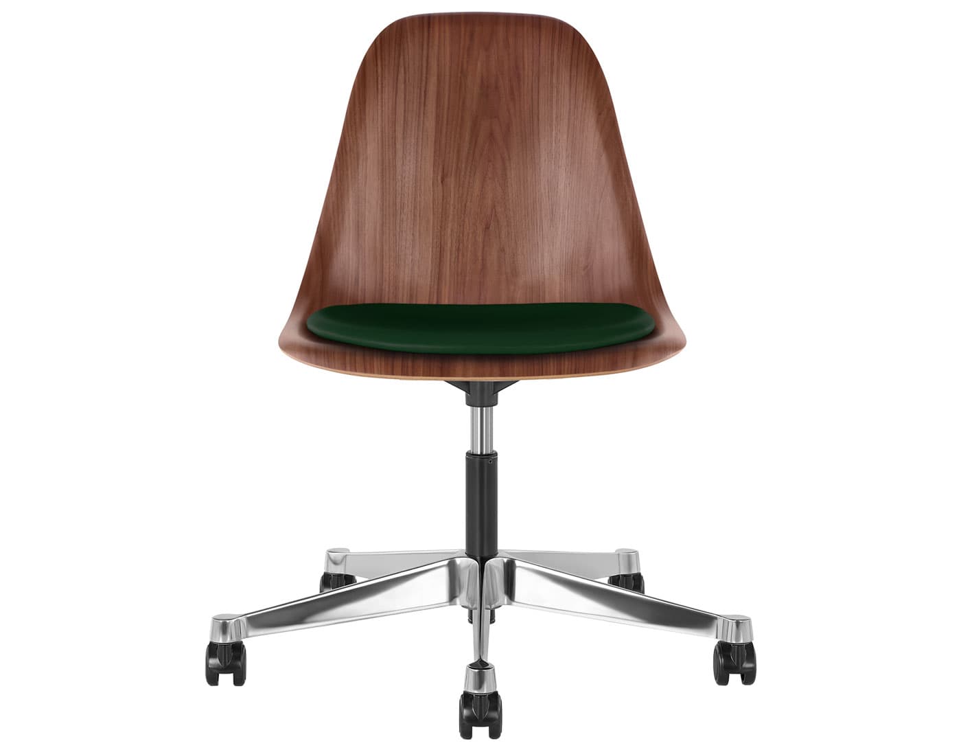 black - 2" hard double wheel casters - carpet (UD) / walnut (OU) / prone - vine (1NX09)