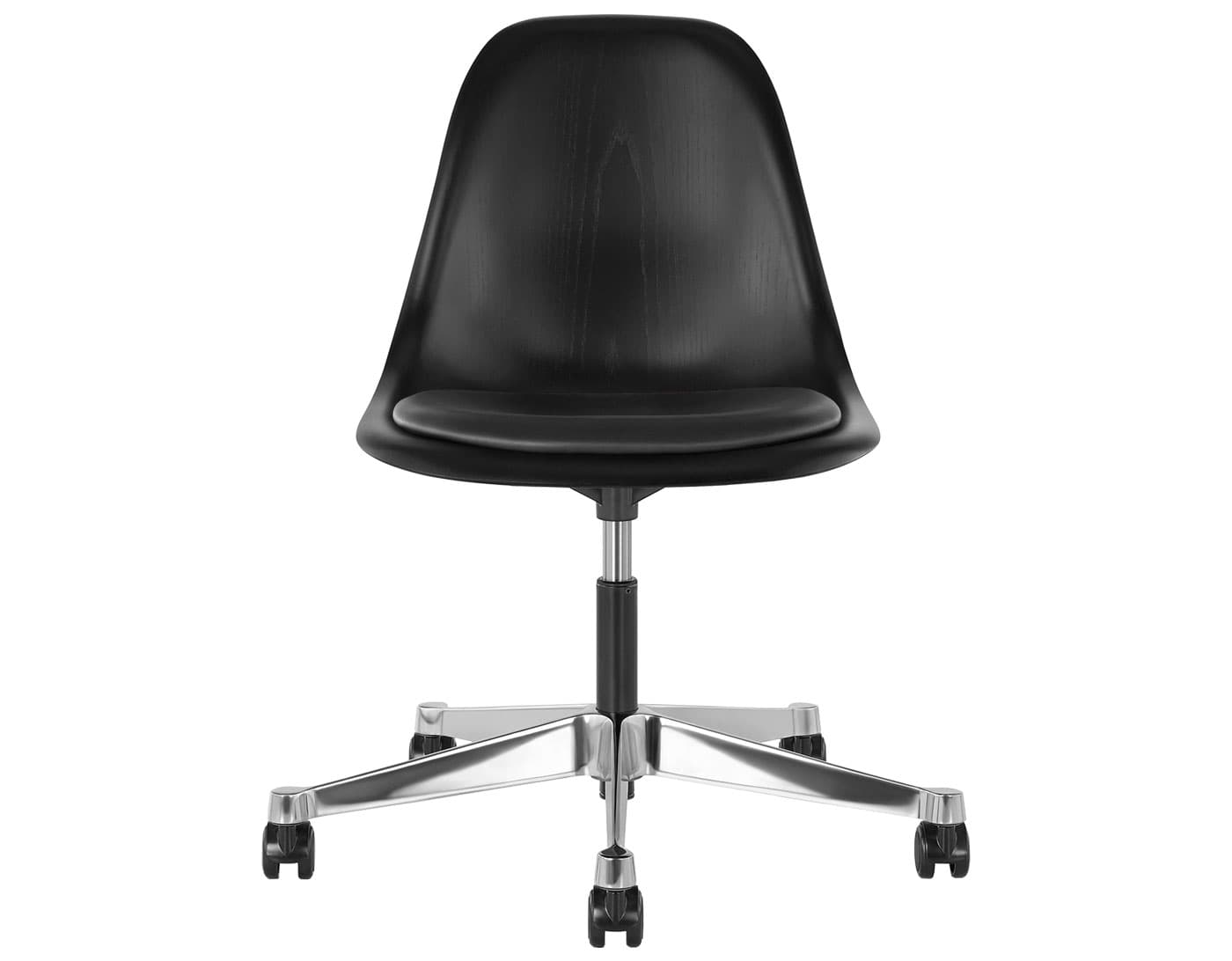 black - 2" hard double wheel casters - carpet (UD) / ebony (EN) / leather - black 2109
