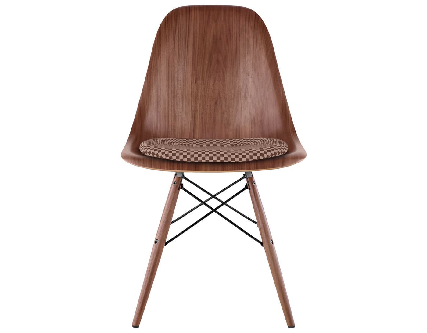 standard glides with felt bottom (E9) / walnut (OU) / checker - siena dark/khaki (V1206) / black (BK) / walnut with black glides (OU)