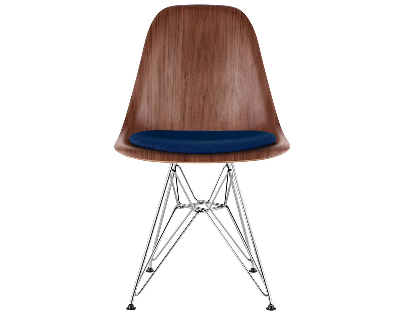 standard glides (E8) / walnut (OU) / crepe - navy - 9270 / trivalent chrome (47)