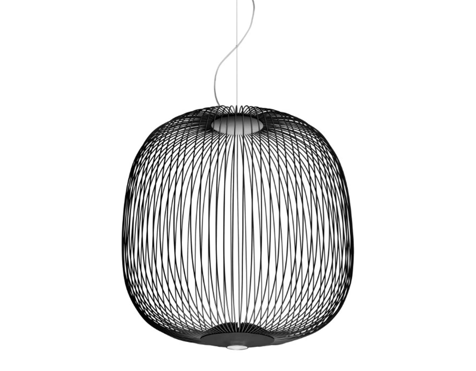 spokes led suspension lamp / spokes 2 large / black