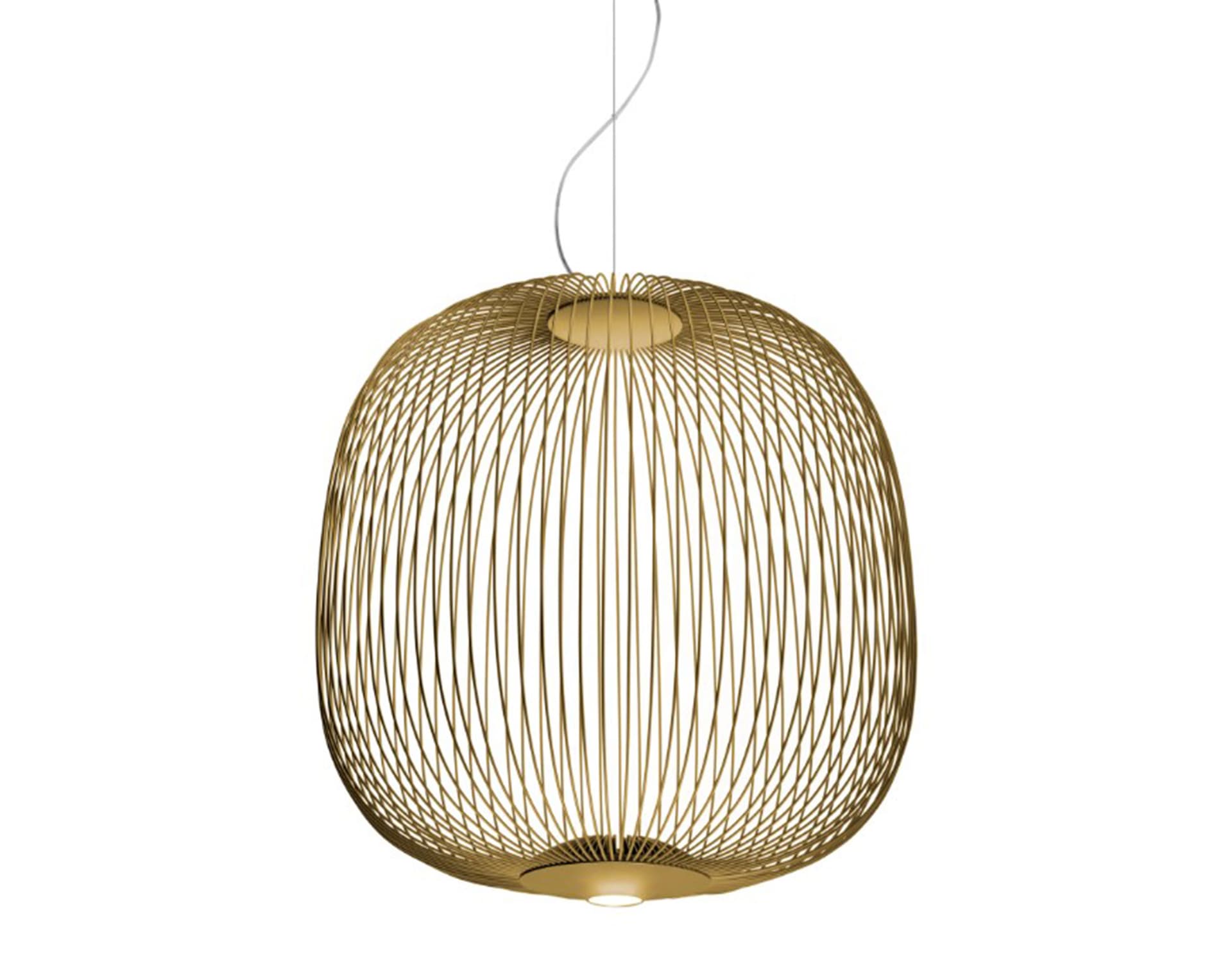 spokes led suspension lamp / spokes 2 midi / gold