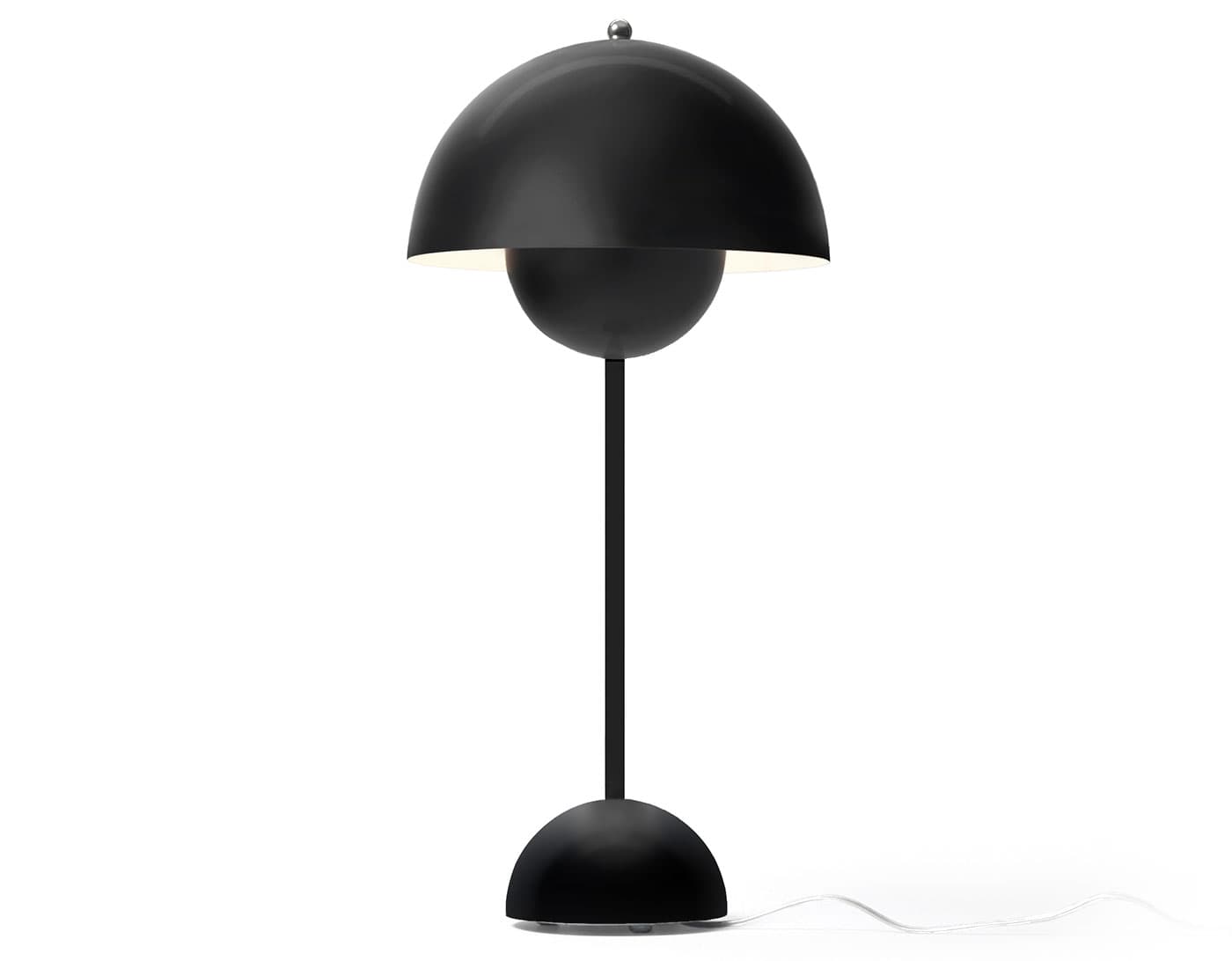 Flowerpot VP3 Table Lamp / matte black / RAL9017 -