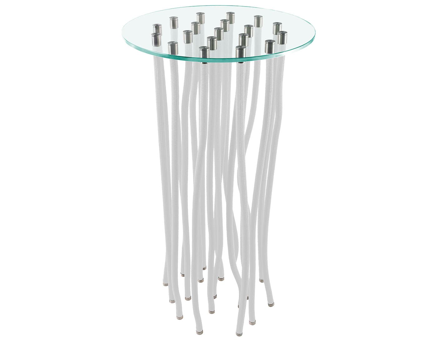 Org Table / console table height - 43.25" h  / white rope