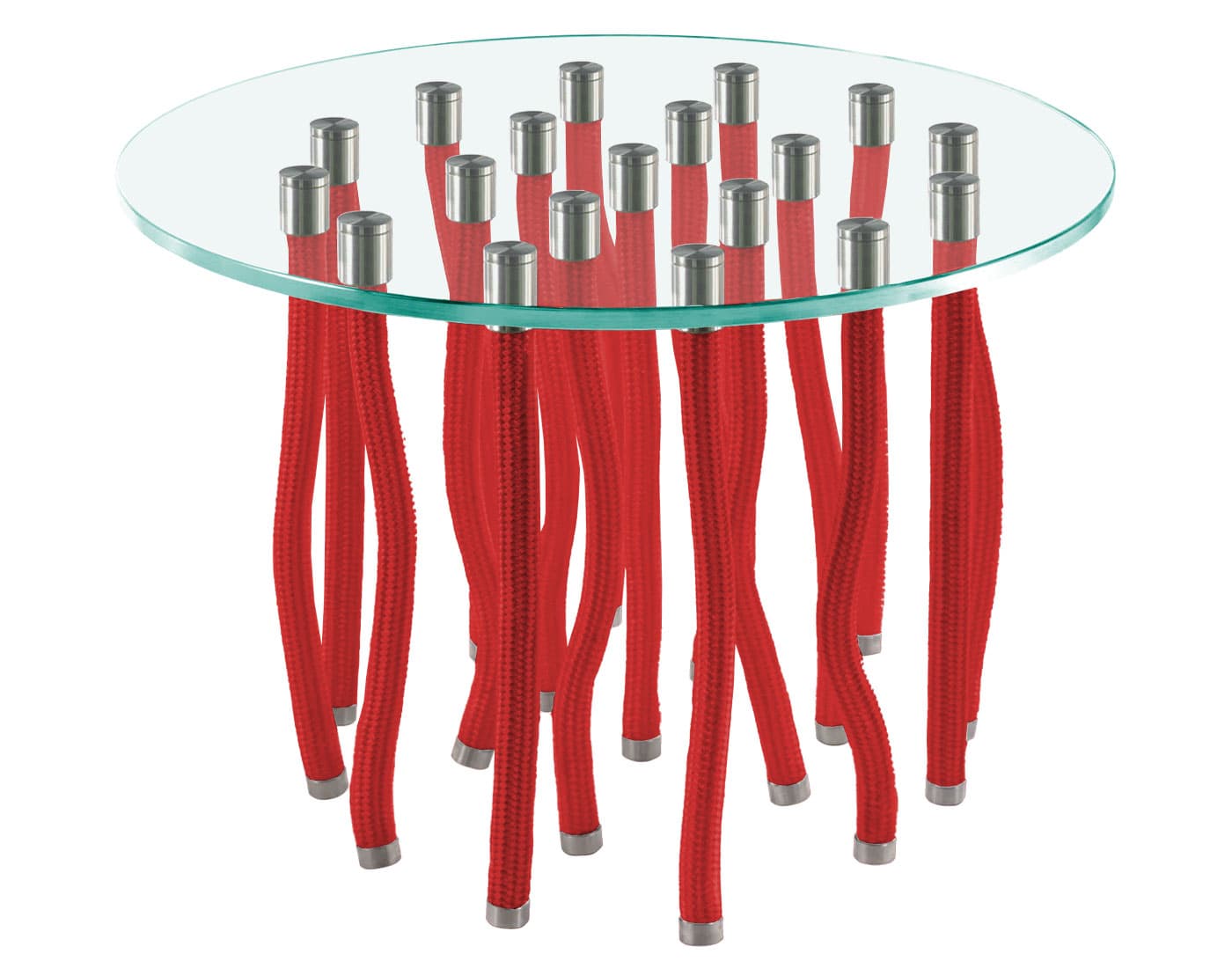 Org Table / side table height - 15.75" h  / red rope