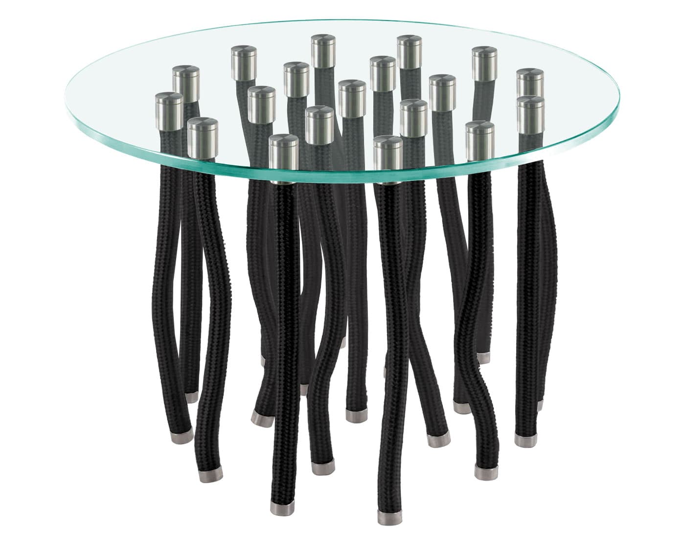 Org Table / side table height - 15.75" h  / black rope