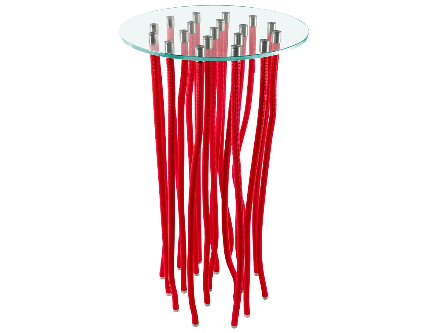 Org Table / console table height - 43.25" h  / red rope