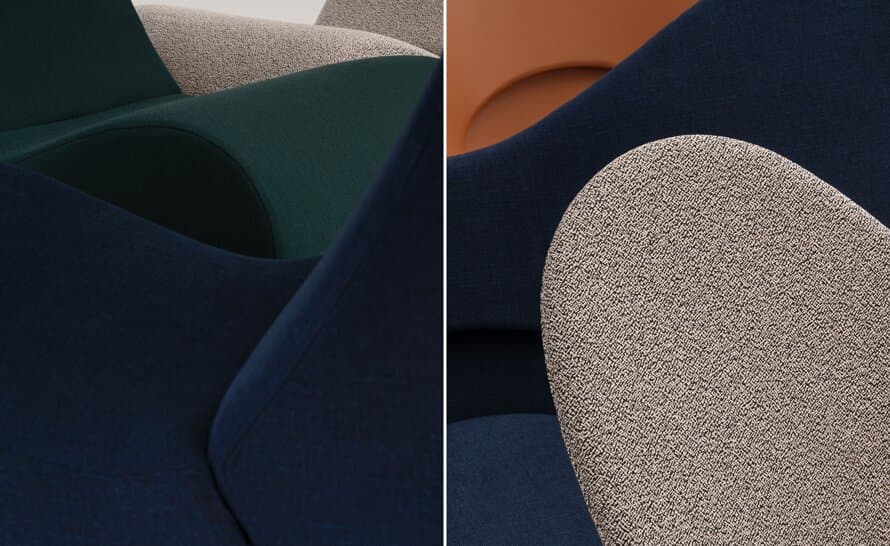 panton amoebe highback chair