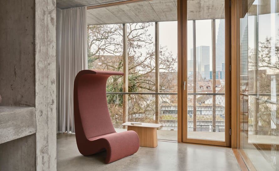 panton amoebe highback chair