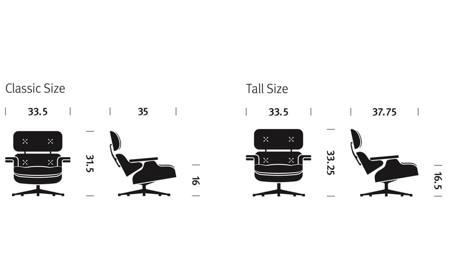 eames lounge chair in fabric without ottoman