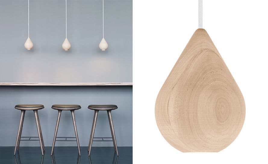 liuku base drop wood pendant light