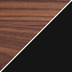 small / walnut top - 870 finish / matte black base