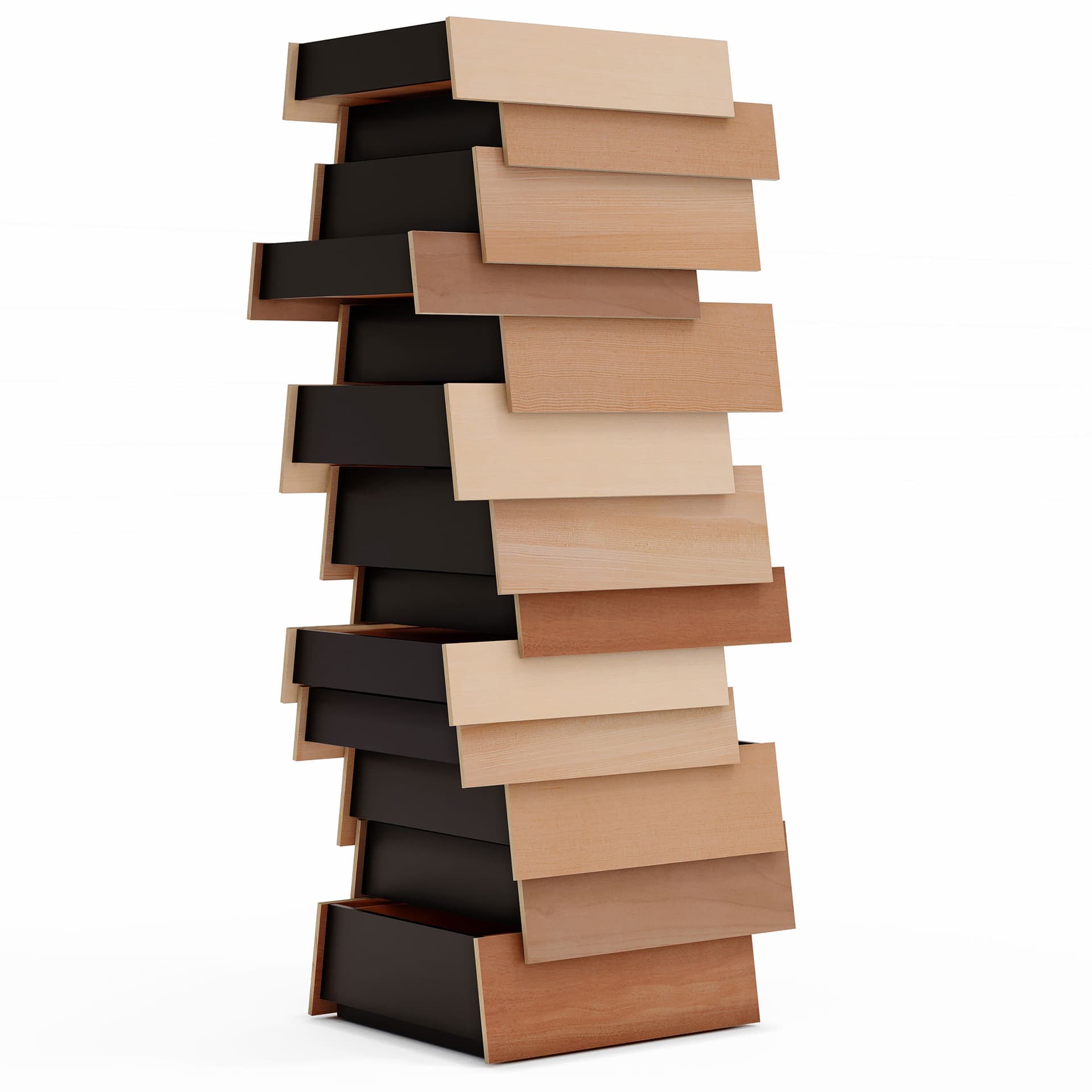 13 drawer - wood veneer