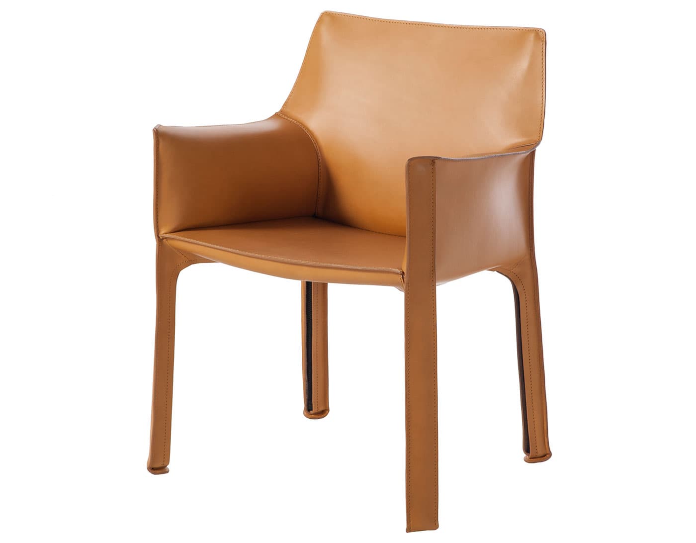 Cab Armchair / saddle leather - cognac