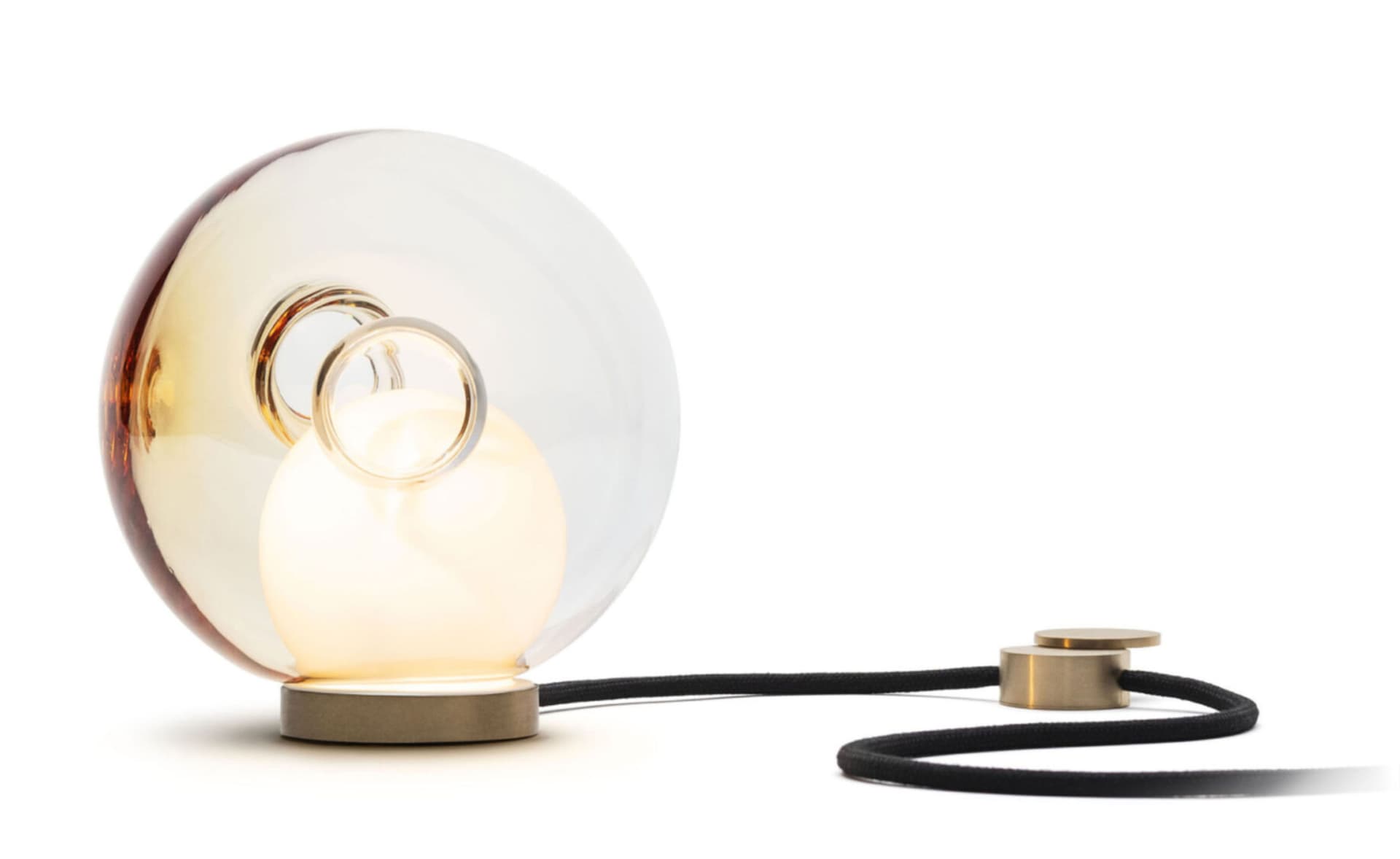 Bocci 28t Table Lamp / LED - 2500K / brass / translucent yellow 4