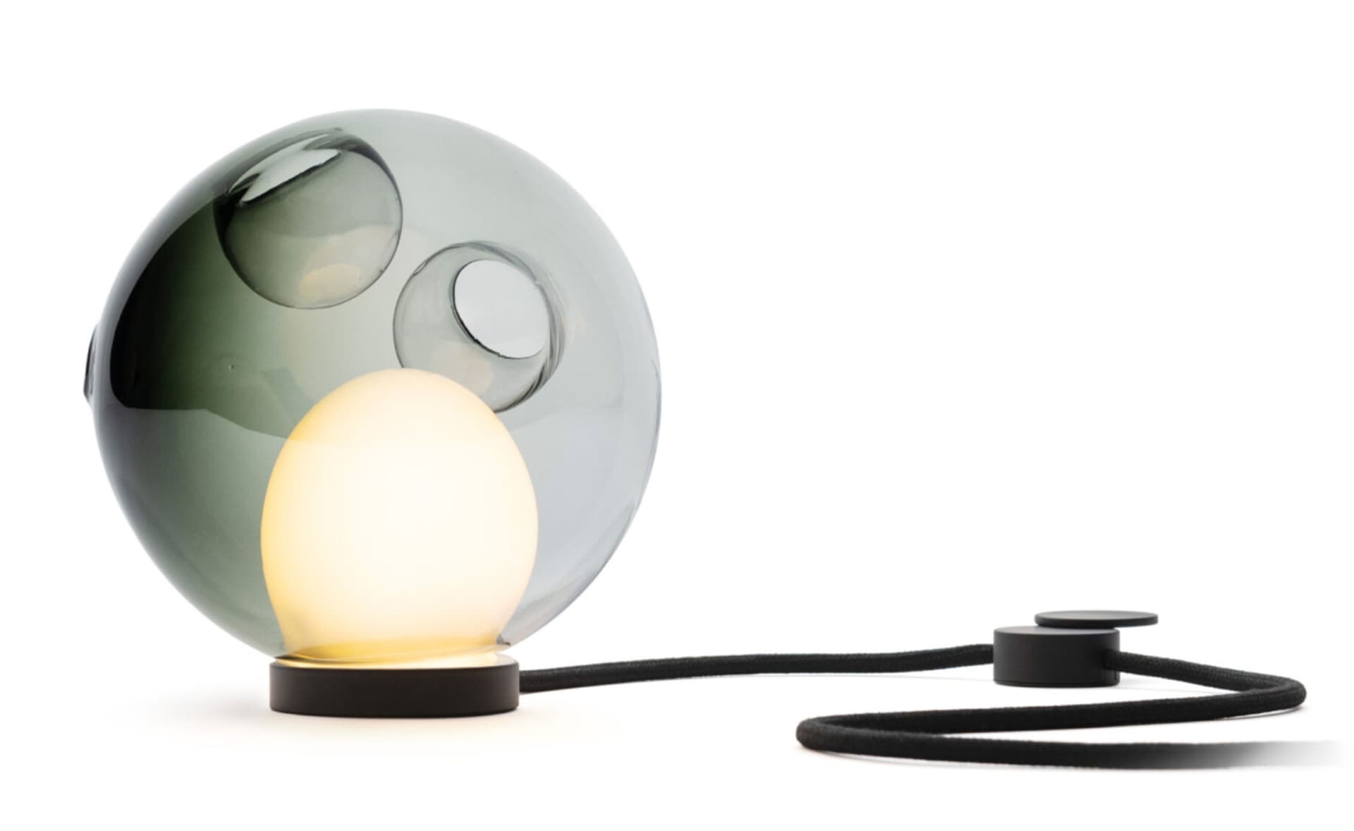 Bocci 28t Table Lamp / LED - 2500K / black / translucent grey 4