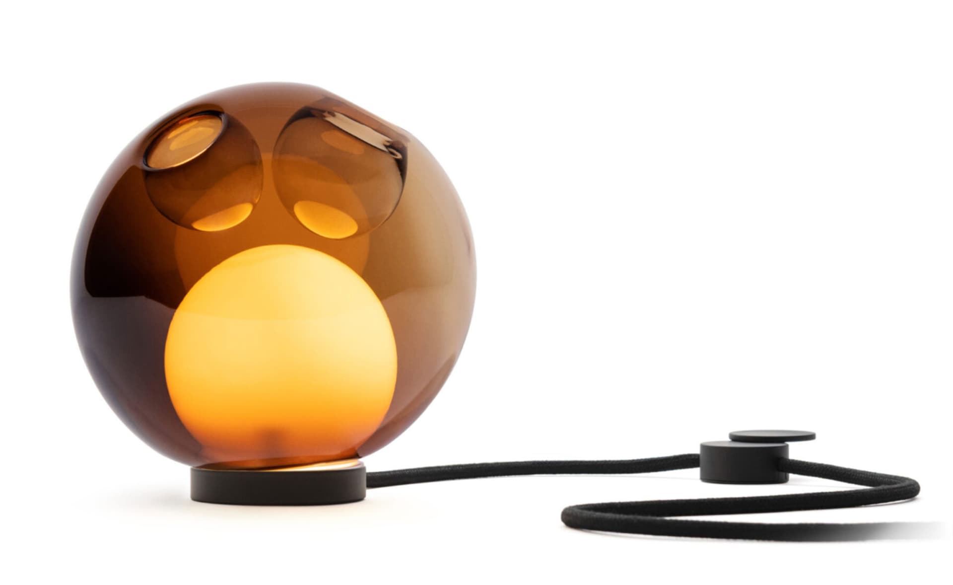 Bocci 28t Table Lamp / LED - 2500K / black / translucent yellow 3