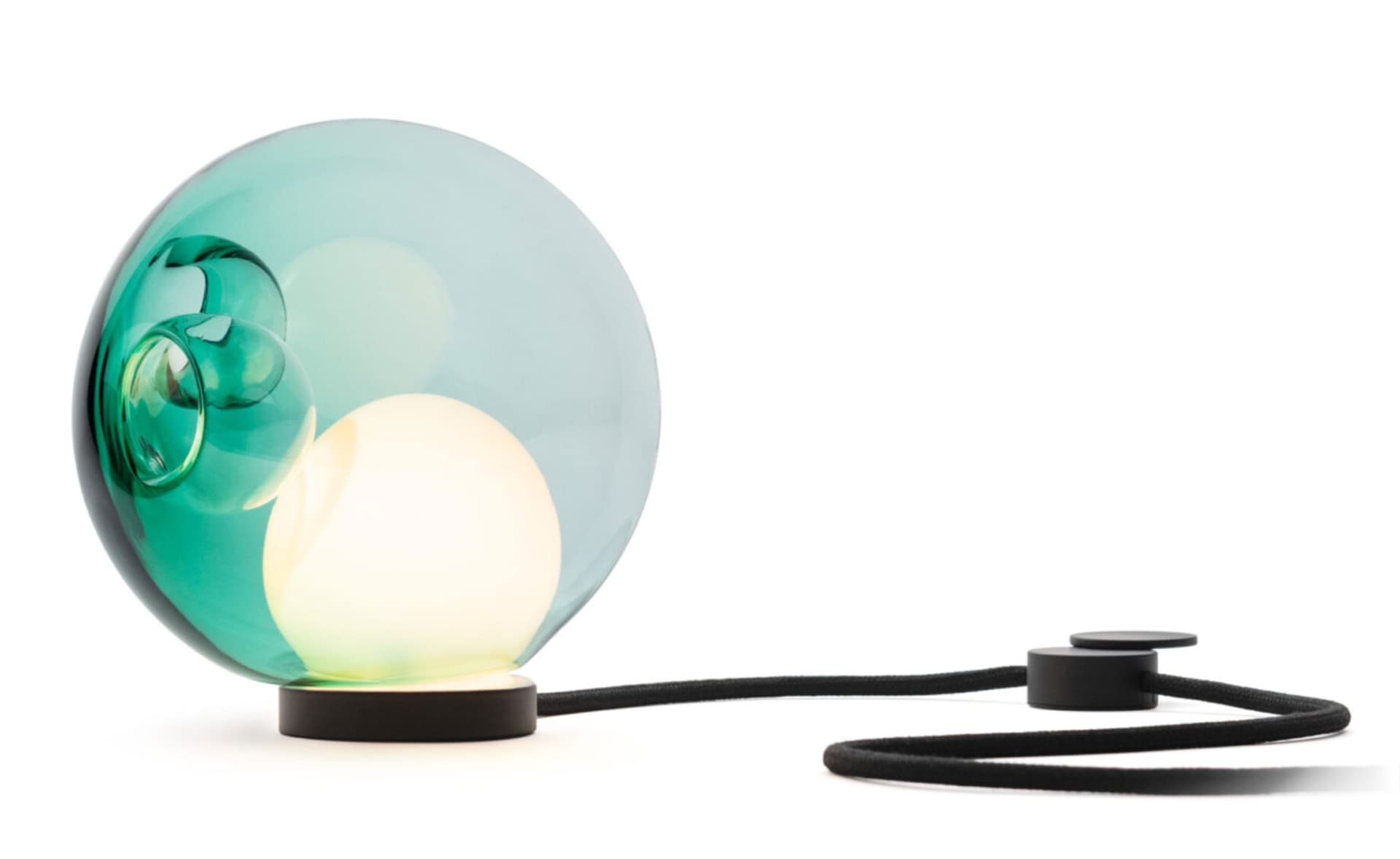 Bocci 28t Table Lamp / LED - 2500K / black / translucent green 2