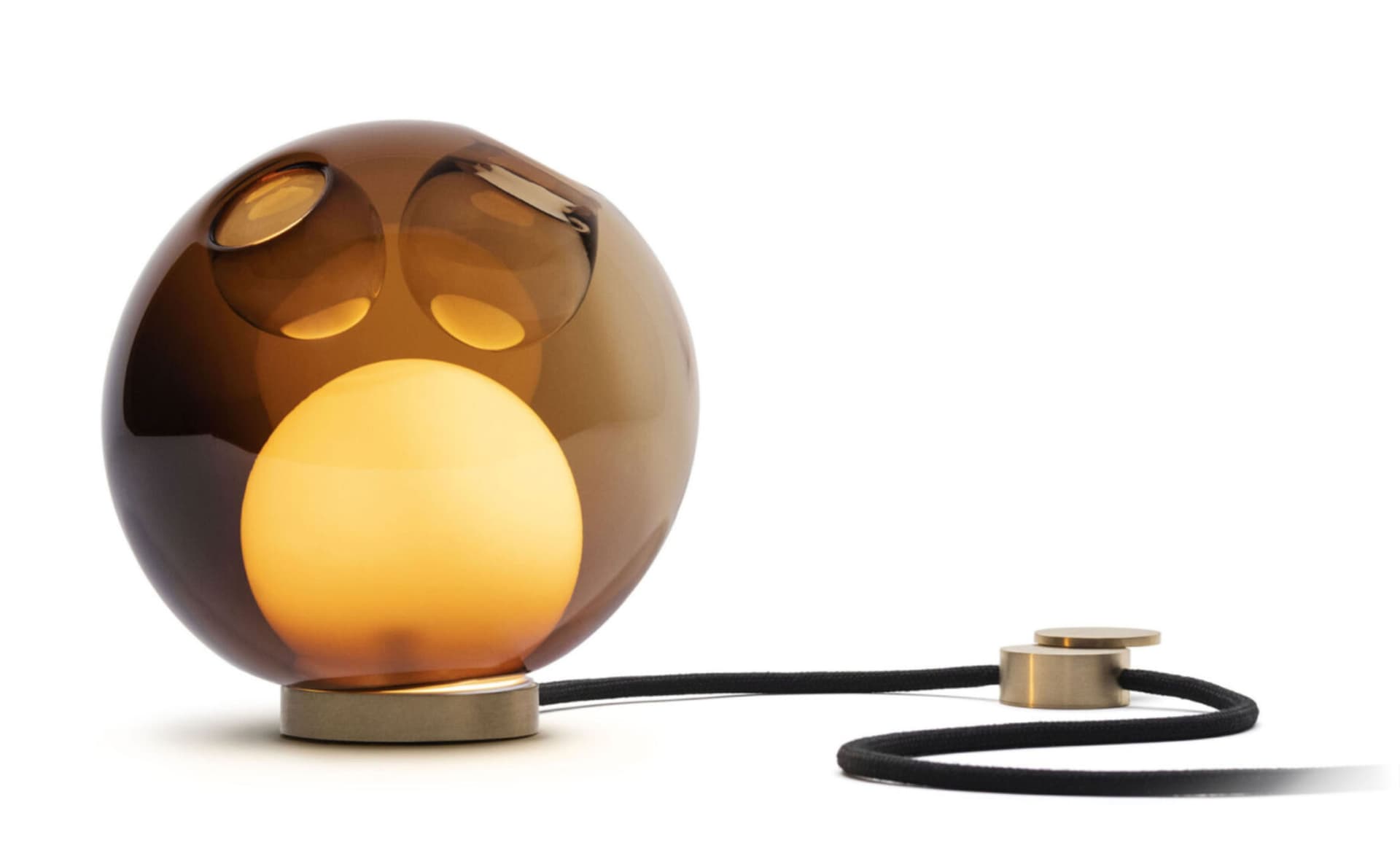 Bocci 28t Table Lamp / LED - 2700K / brass / translucent yellow 3