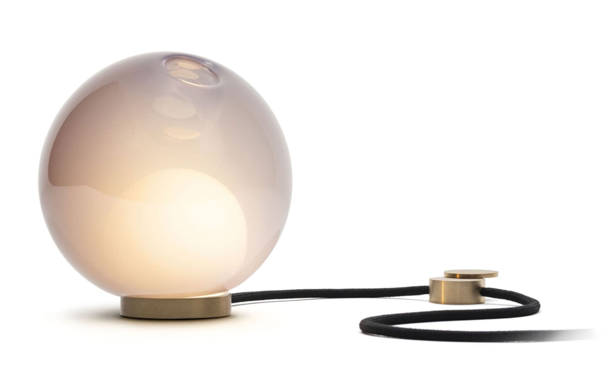 Bocci 28t Table Lamp / LED - 2700K / brass / opaque purple 1