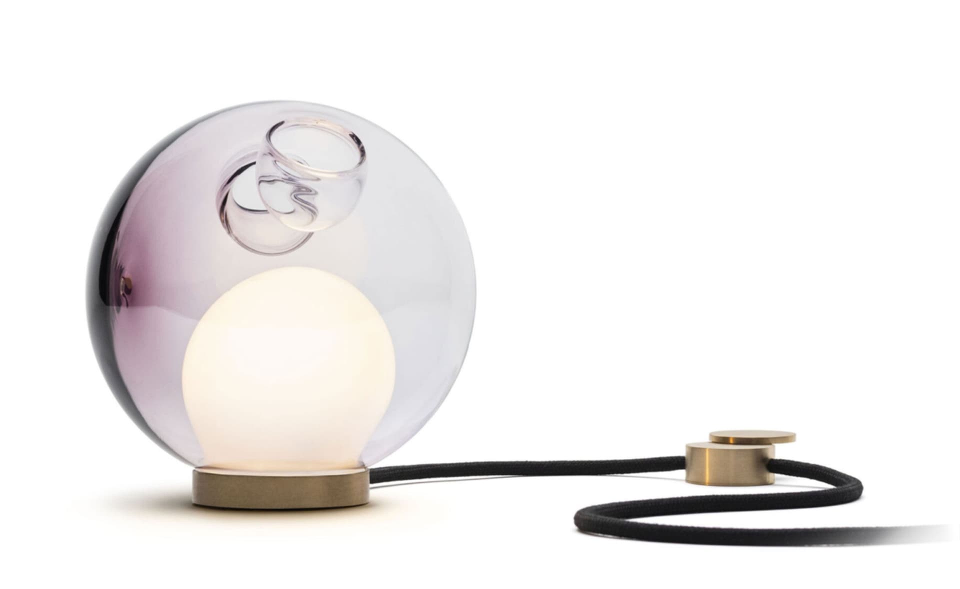 Bocci 28t Table Lamp / LED - 2700K / brass / translucent purple 4