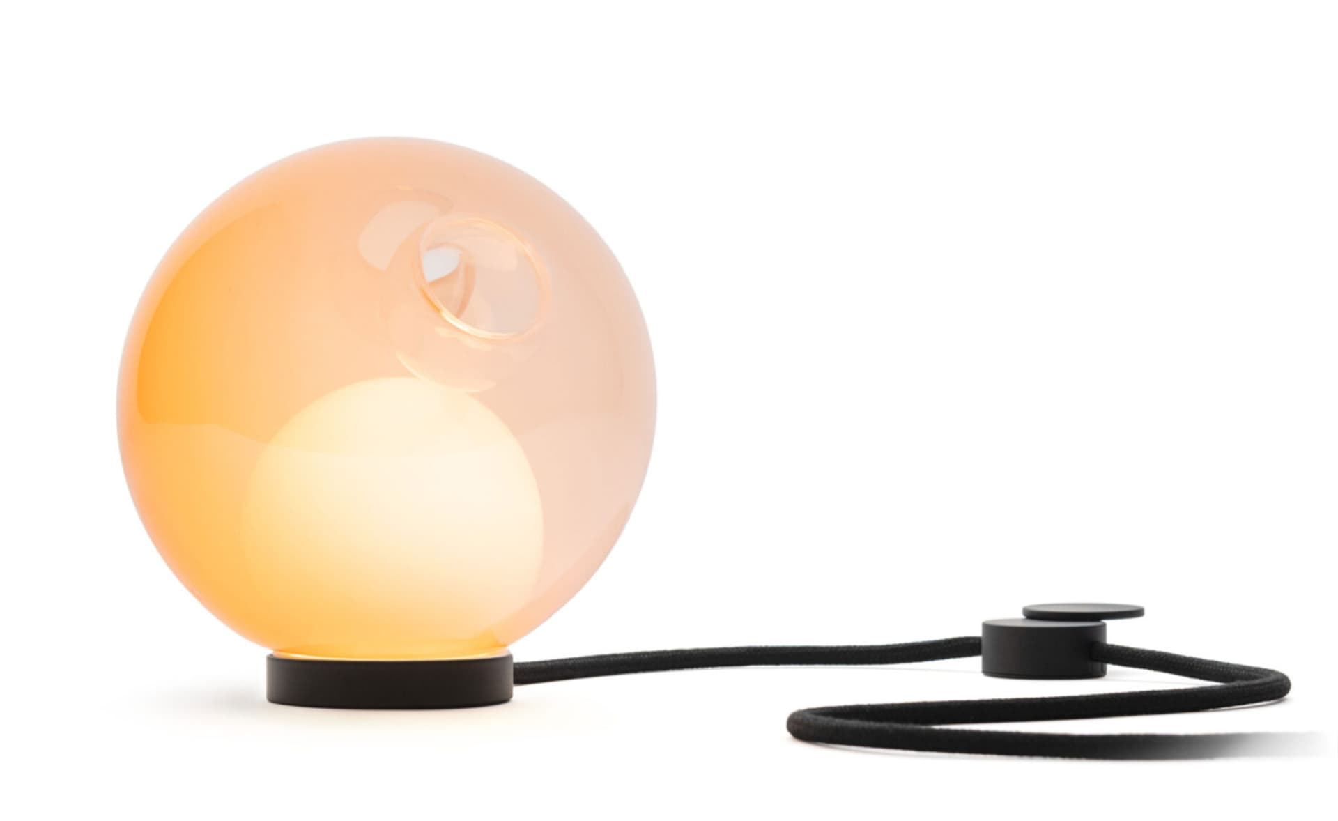 Bocci 28t Table Lamp / LED - 2700K / black / opaque orange 1