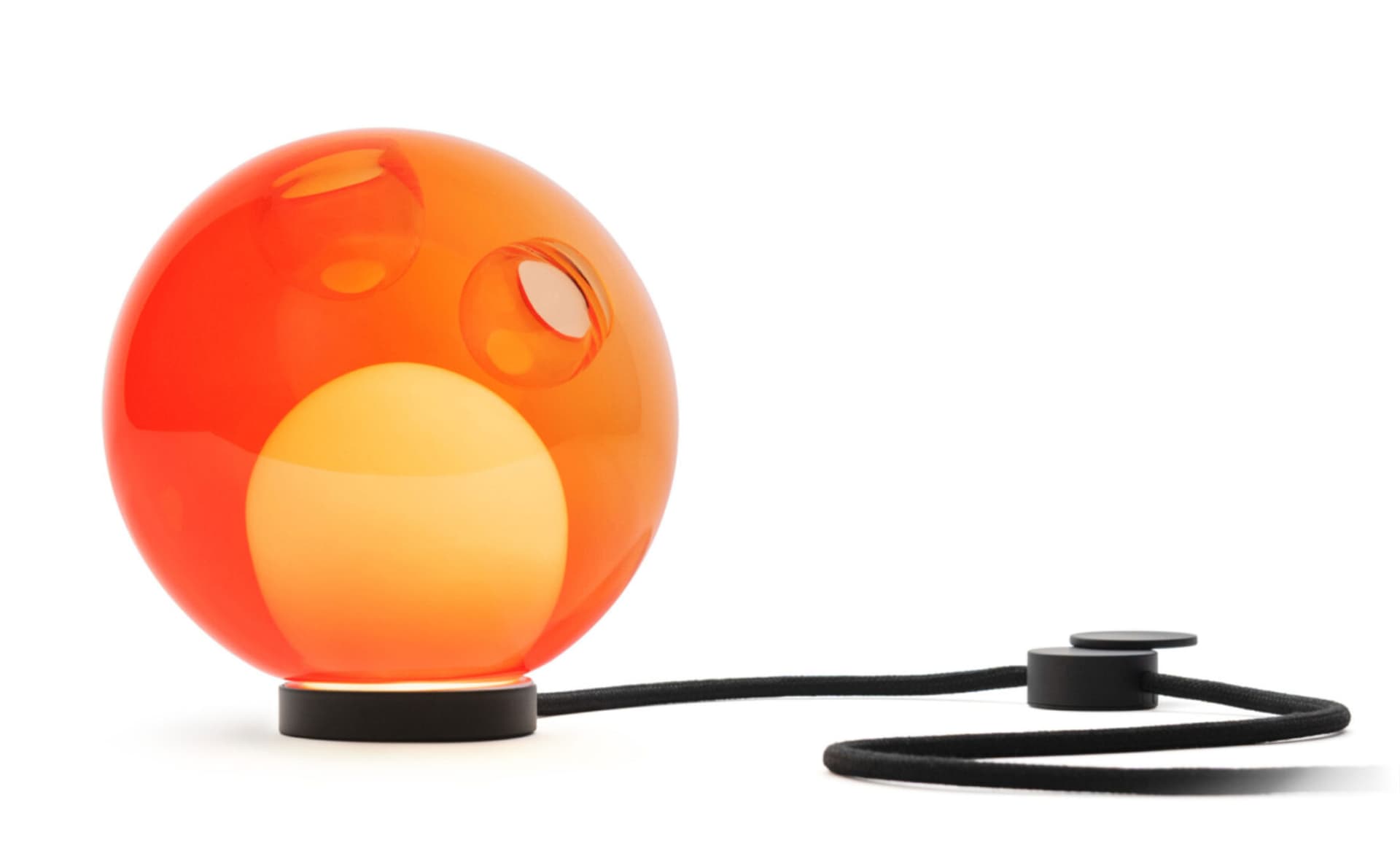 Bocci 28t Table Lamp / LED - 2700K / black / translucent orange 2