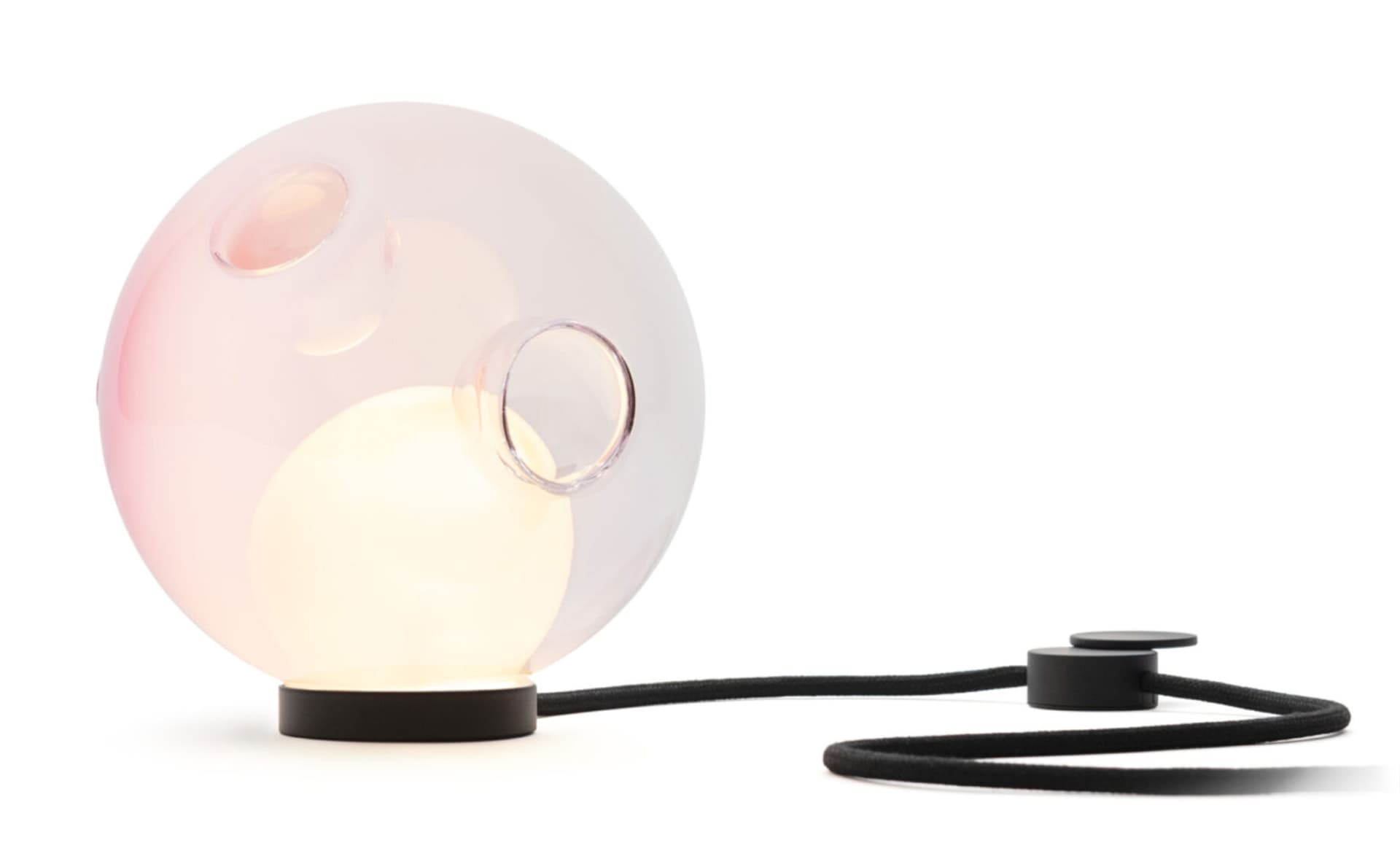 Bocci 28t Table Lamp / LED - 2700K / black / opaque pink 1