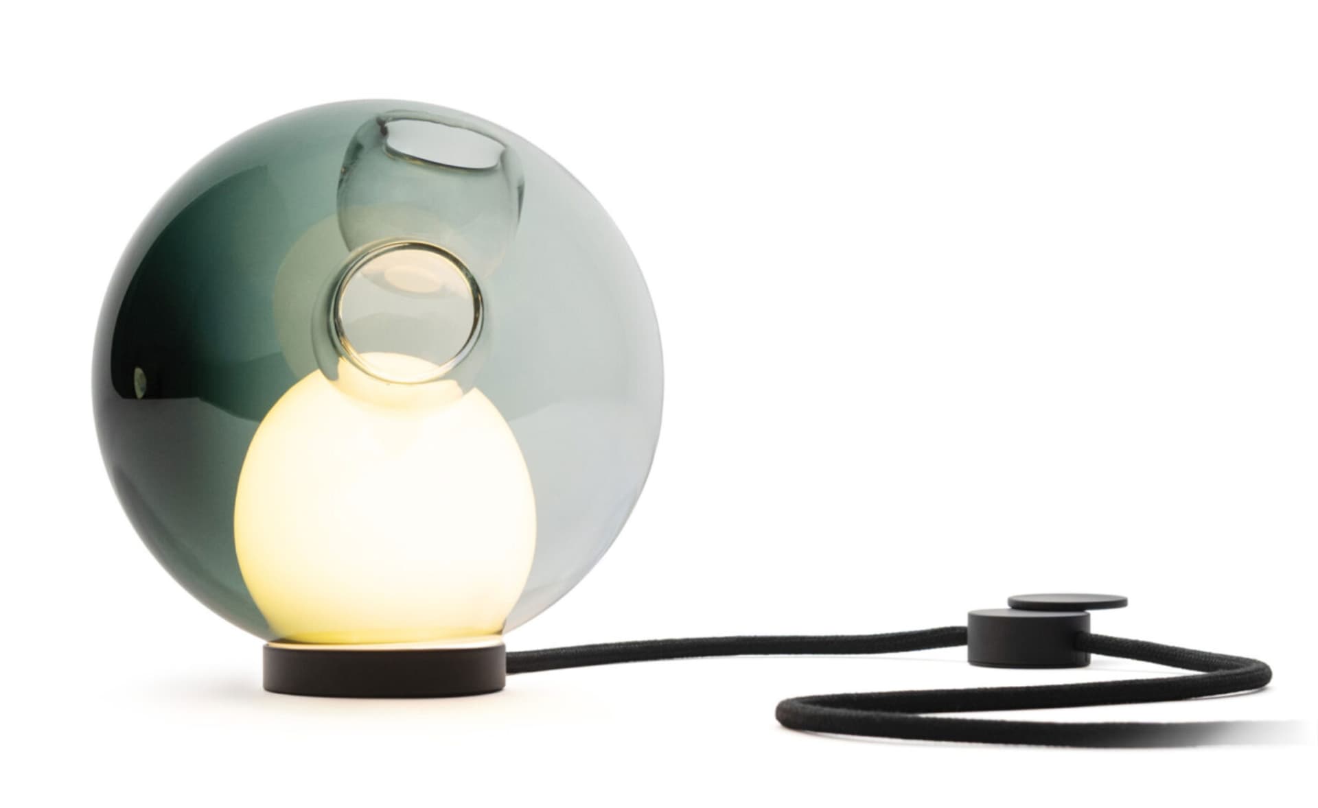Bocci 28t Table Lamp / LED - 2700K / black / translucent blue 4