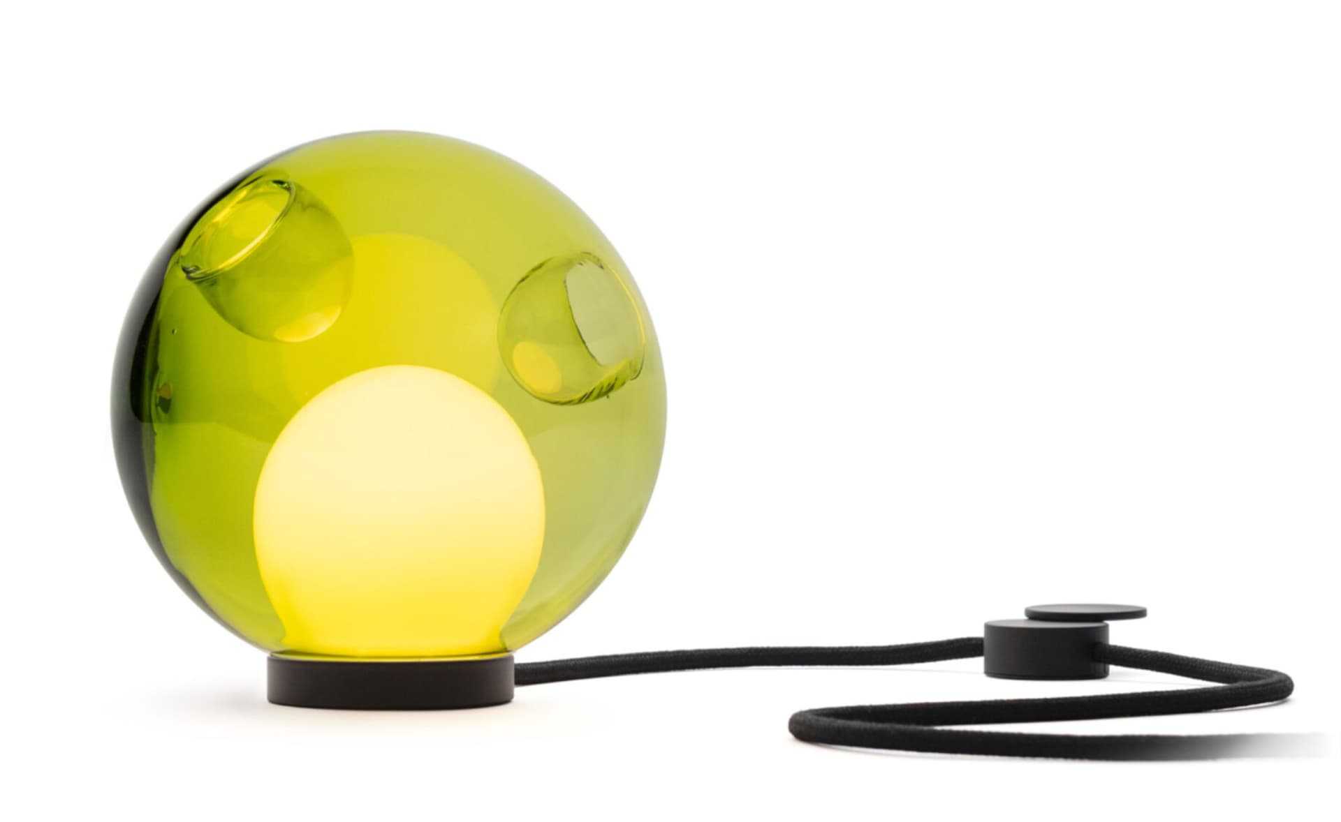 Bocci 28t Table Lamp / LED - 2700K / black / translucent green 1
