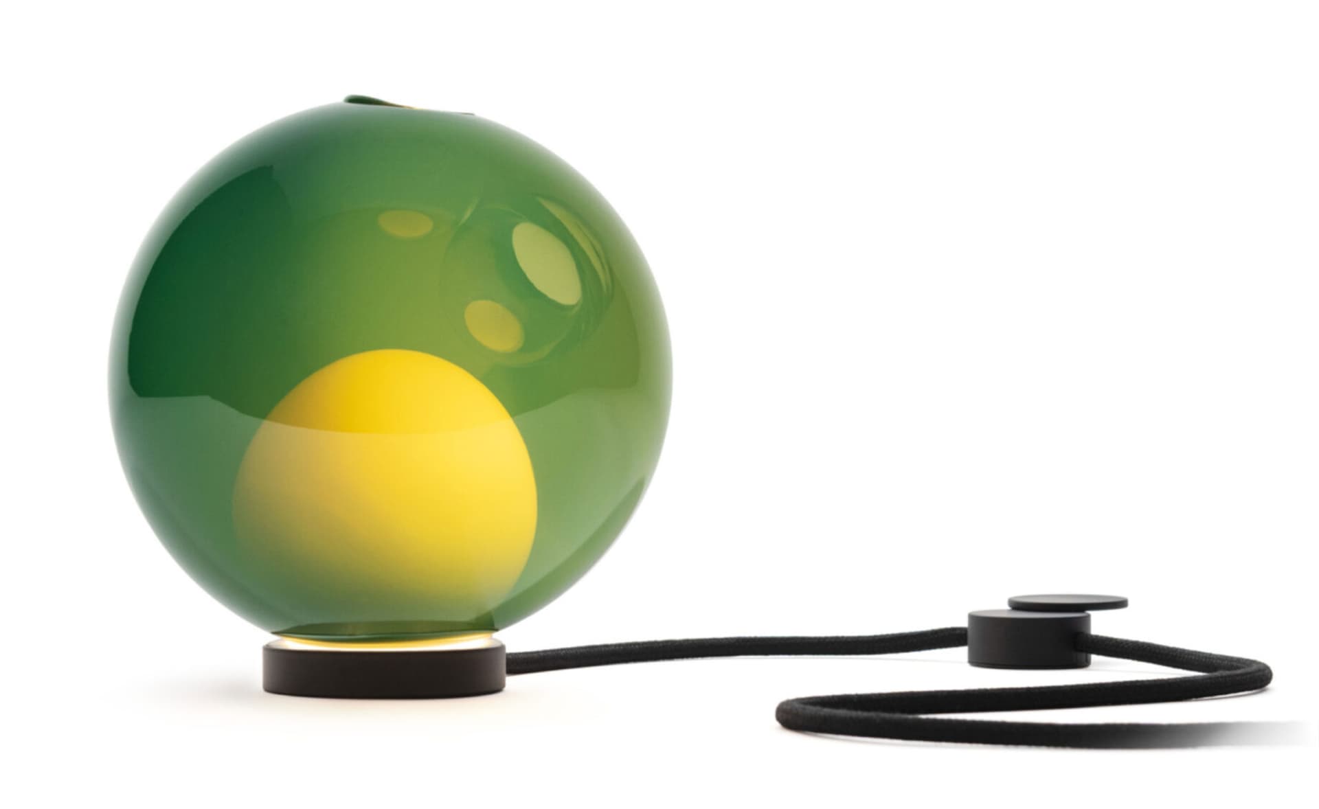 Bocci 28t Table Lamp / LED - 2700K / black / opaque green 6