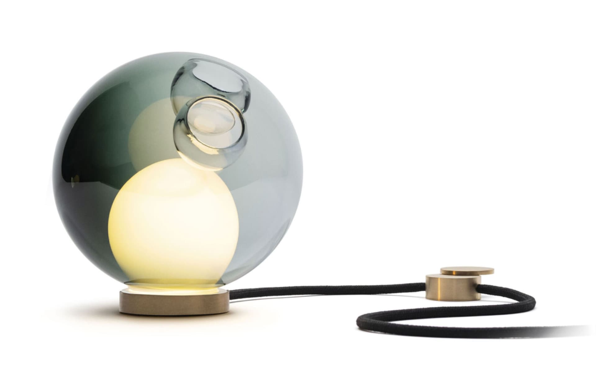 Bocci 28t Table Lamp / LED - 3000K / brass / translucent grey 5