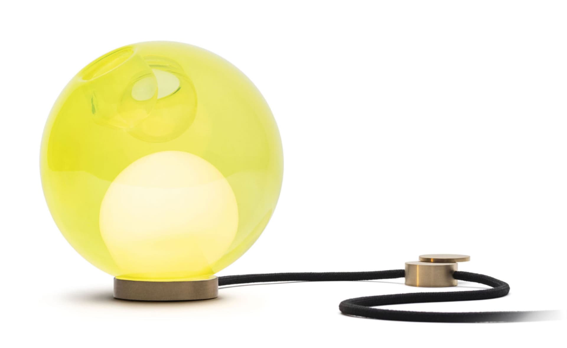 Bocci 28t Table Lamp / LED - 3000K / brass / translucent yellow 2