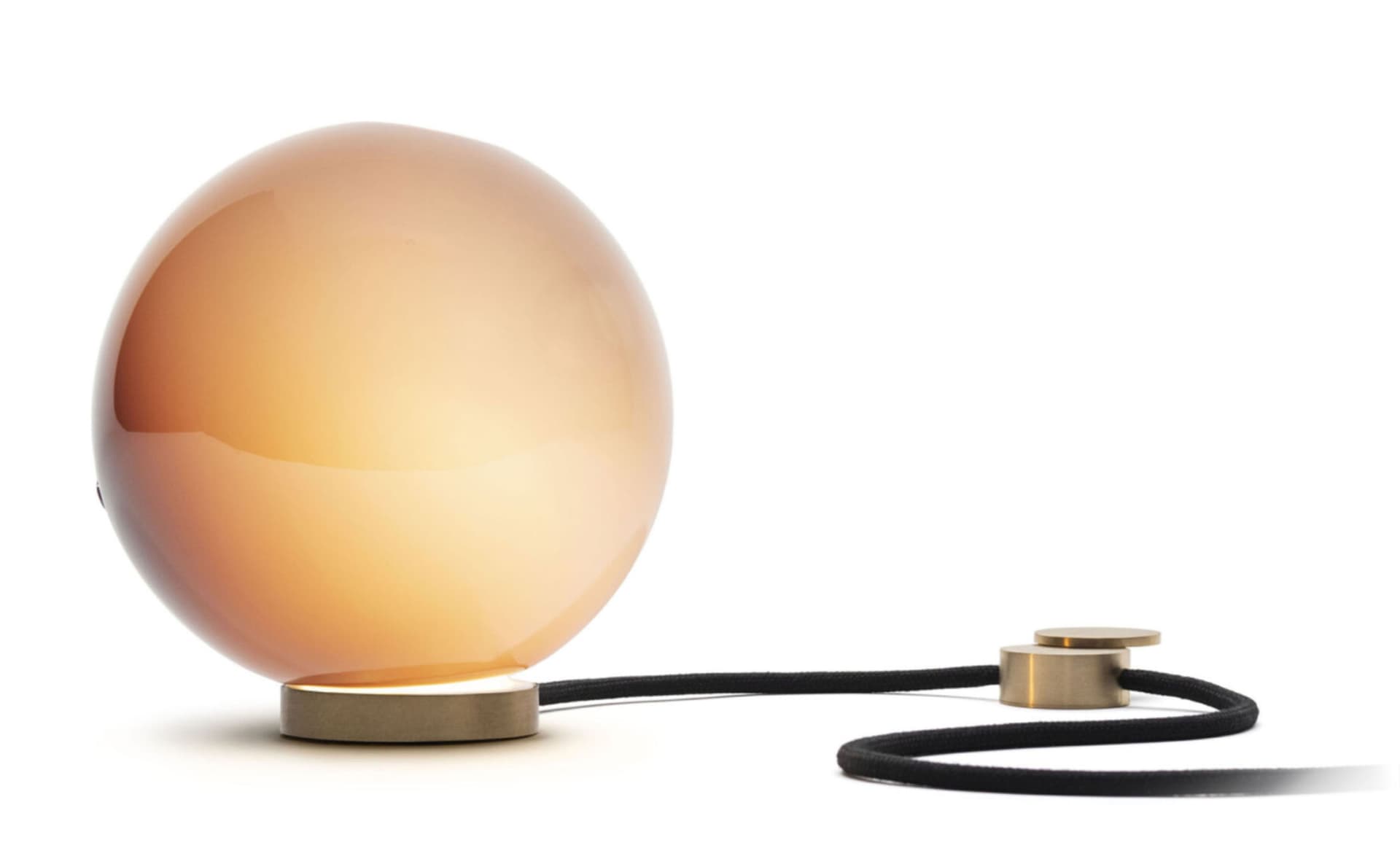 Bocci 28t Table Lamp / LED - 3000K / brass / opaque purple 2