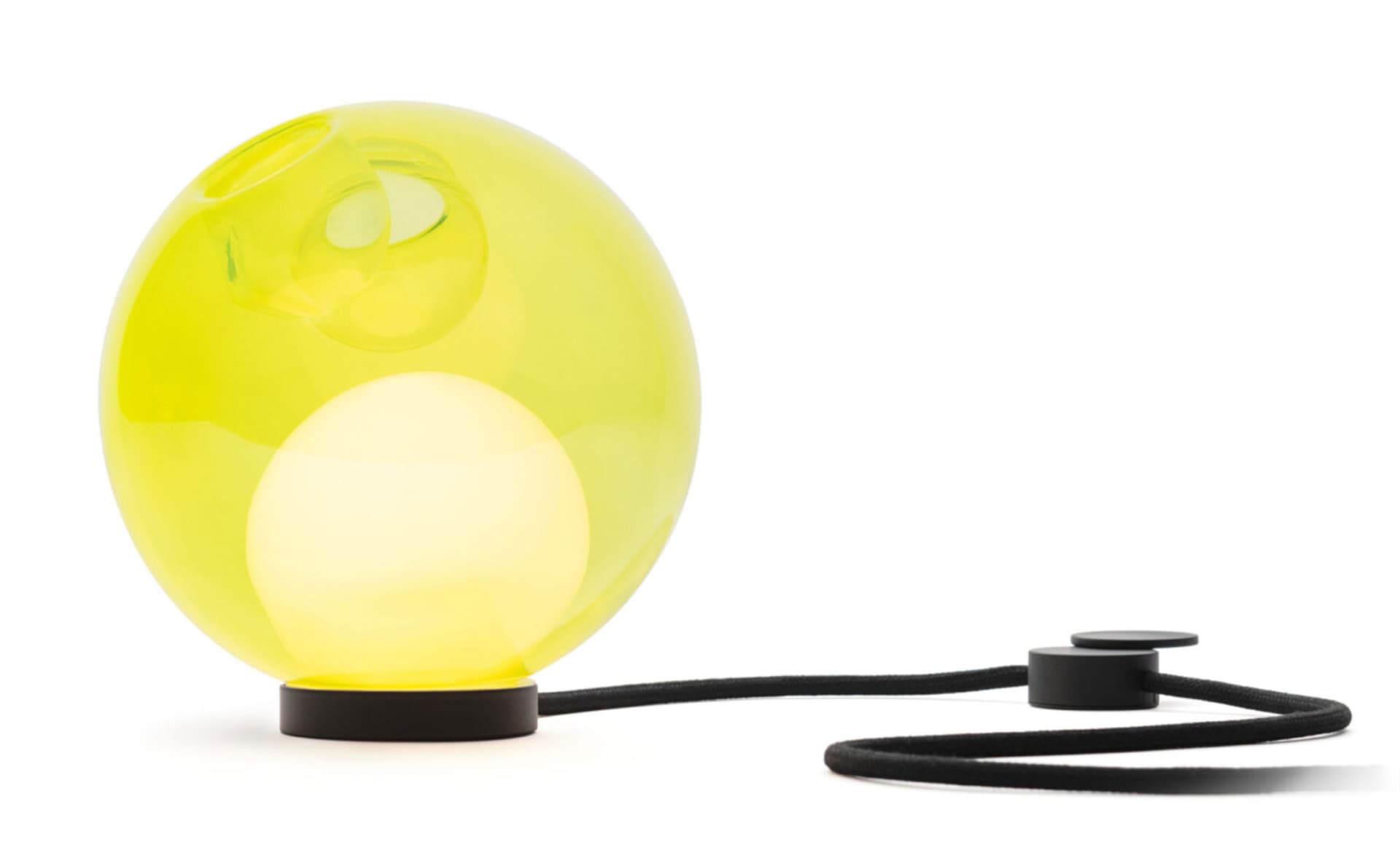 Bocci 28t Table Lamp / LED - 3000K / black / translucent yellow 2