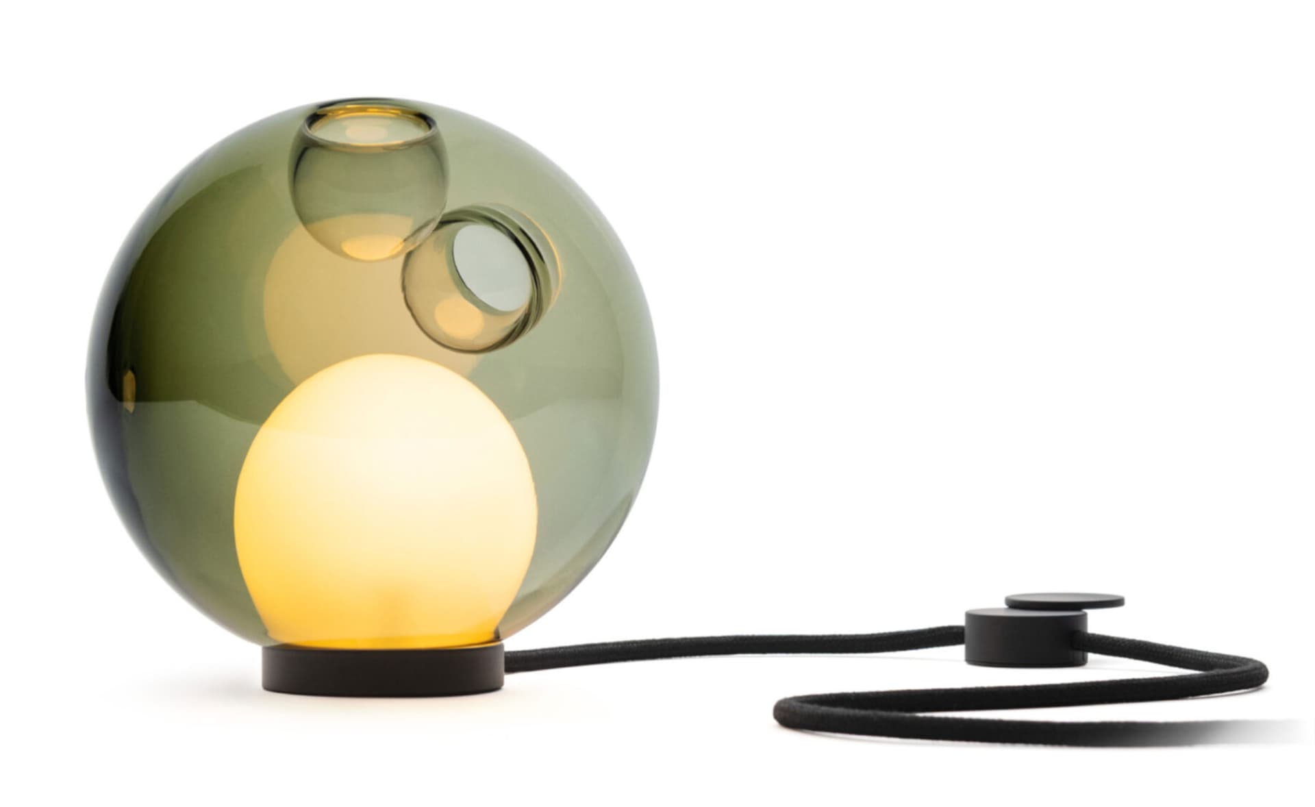 Bocci 28t Table Lamp / LED - 3000K / black / translucent green 4