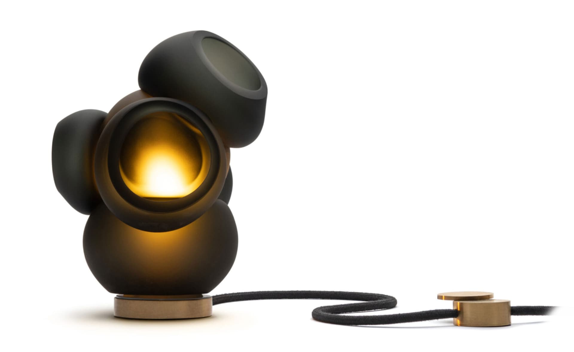 Bocci 100t Table Lamp / LED - 2500K / brass / grey