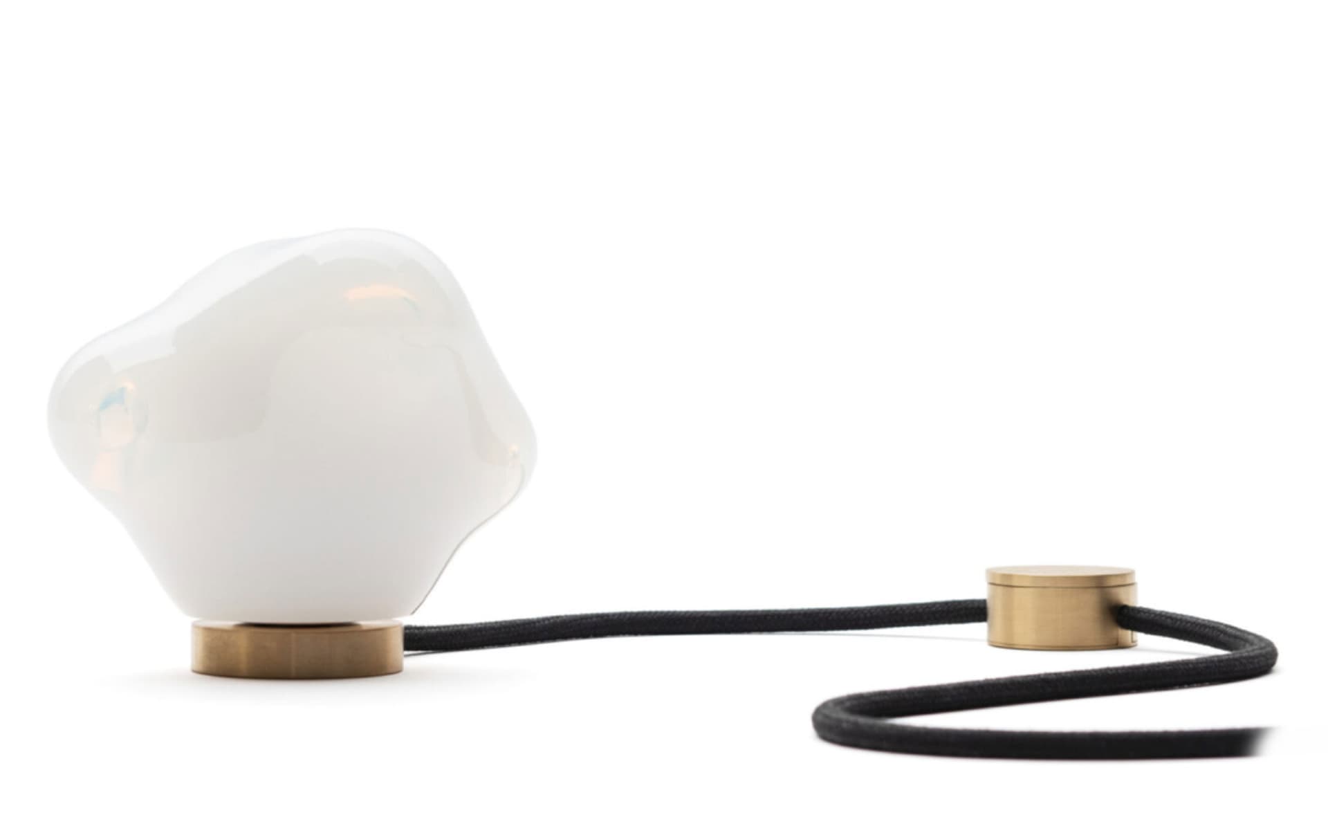 Bocci 57t Table Lamp / LED - 2700K / brass / white opaline