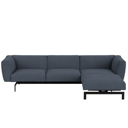 avio three seat sofa with ottoman by Piero Lissoni for Knoll