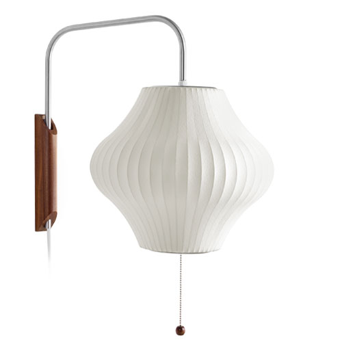nelson bubble lamp wall sconce pear by George Nelson for Herman Miller