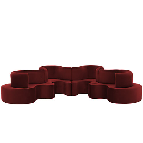 cloverleaf 4 unit sofa by Verner Panton for VerPan