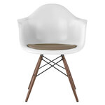 eames dowel base armchair with seat pad by Eames for Herman Miller