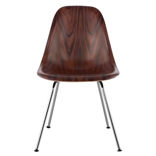 eames molded wood side chair with 4 leg base by Eames for Herman Miller