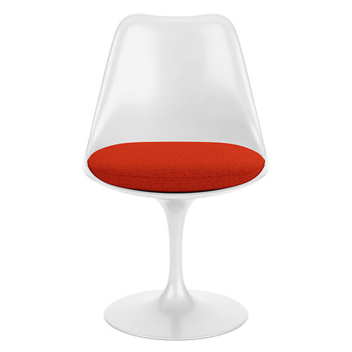 saarinen white tulip side chair by Eero Saarinen for Knoll